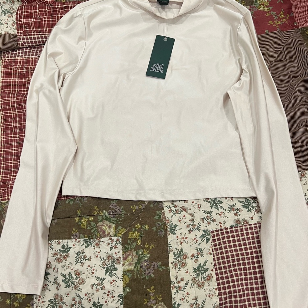 Elegant Cream Long Sleeve Top